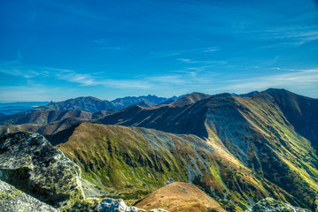 Fototapeta beautiful Western Tatras and their treks around Beranec, Ostry Rohac, Volovec, Hruby vrch obraz
