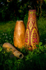 Painted pumpkin/lagenaria