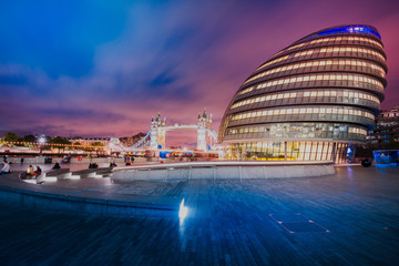 London City landscape at night 