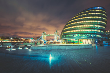 Fototapeta premium London City landscape at night 