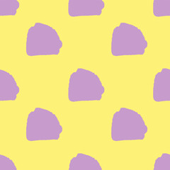 Abstract block motif. Vector illustration. Bright background with minimalistic elements. Textured seamless pattern. Grunge endless template. Yellow and pink colours backdrop. Fabric textile print.