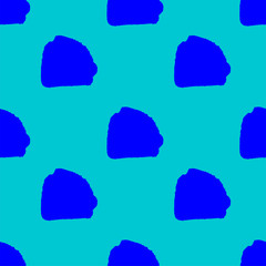 Abstract block motif. Vector illustration. Bright background with minimalistic elements. Textured seamless pattern. Grunge endless template. Blue colours backdrop. Fabric textile print.