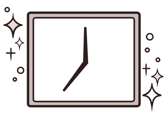 四角い掛け時計