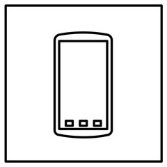 Mobile phone icon vector illustration isolated