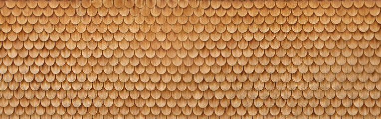 Beautiful wooden shingles at a Bavarian house