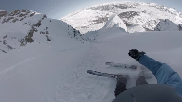 embedded cam ski freeride