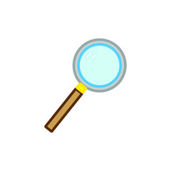 vector simple magnifying glass icon 