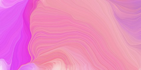 curved lines background or backdrop with pastel magenta, violet and neon fuchsia colors. good as wallpaper