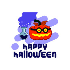 Happy Halloween. Jack O Lantern party. Halloween pumpkin character