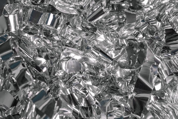 silver shiny metallic foil background for holidays packaging