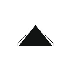 simple vector icon triangular tent 