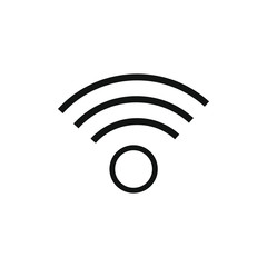 vector simple wifi symbol icon