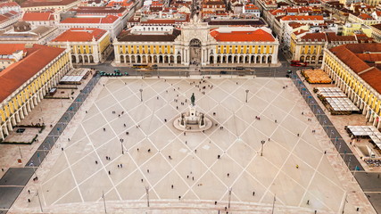 Lisbon central commerce square palace Portugal