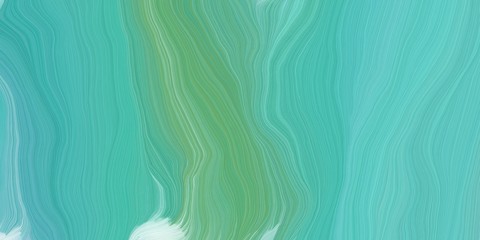futuristic wave motion speed lines background or backdrop with medium aqua marine, medium sea green and powder blue colors. good as graphic element