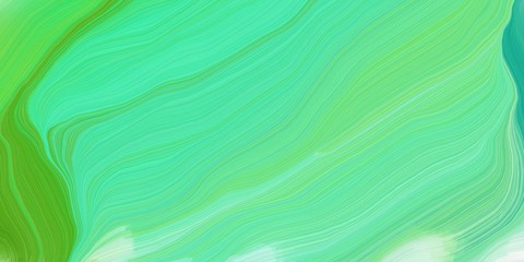 curved speed lines background or backdrop with medium aqua marine, moderate green and tea green colors. good as wallpaper