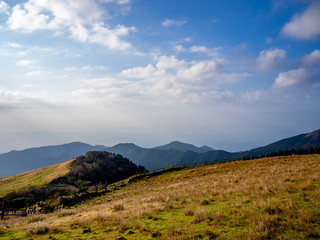 【静岡県伊豆半島】伊豆山稜線歩道からの夕景【秋・仁科峠付近】