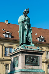 Schillerdenkmal auf dem Schillerplatz in Stuttgart.