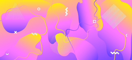 Yellow Liquid Poster. Creative Digital 