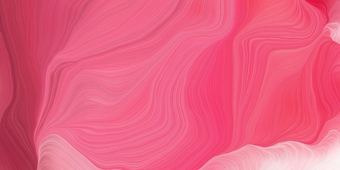 Obraz premium curved speed lines background or backdrop with pale violet red, pink and pastel magenta colors. good for design texture