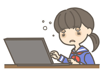 寝不足女子高生