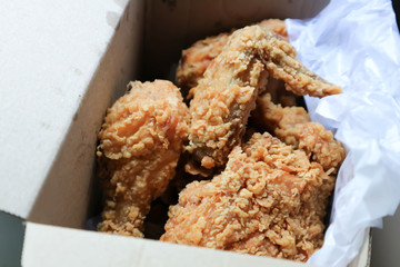 fried chicken, deep fried chicken