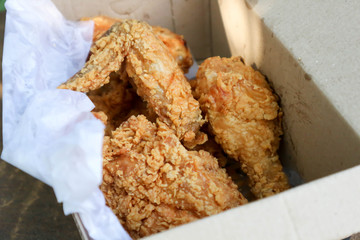 fried chicken, deep fried chicken