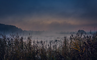 Sunrise on river