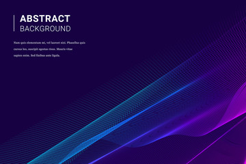 Futuristic corner pink and blue abstract background