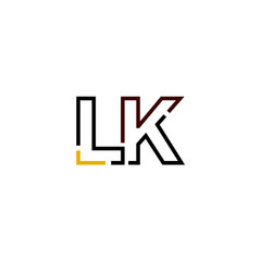 Letter LK logo icon design template elements