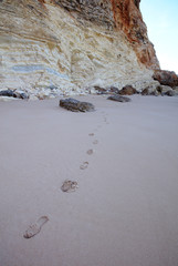 NB__9417 Footsteps on an empty beach