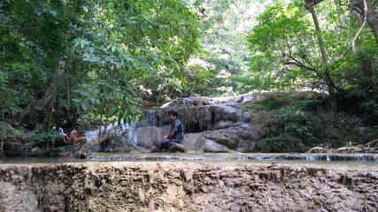 fountain in park
