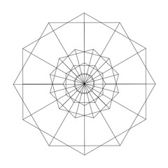 Geometric pattern vector illustration isolated