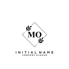 Letter MO Beauty Logo Template Vector