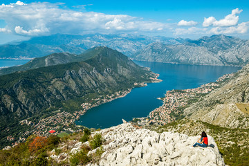 Best kotor viewpoint in the whole of Kotor Bay overlooking the adriatic sea