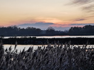 sunset over lake © Przemek