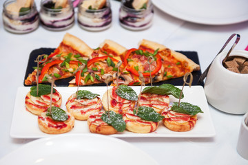 Catering food table set concept