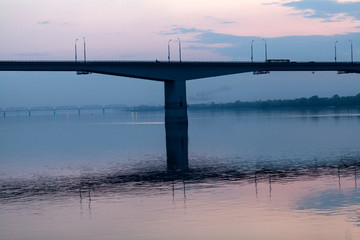 Fototapeta premium bridge at sunset