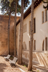 narrow street in old town