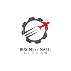 Gear Logo Template vector icon illustration design