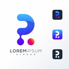 colorful tech logo design ready to use