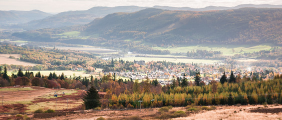 Autumn in Scotland - tourist attraction of Pitlochry in Perthshire
