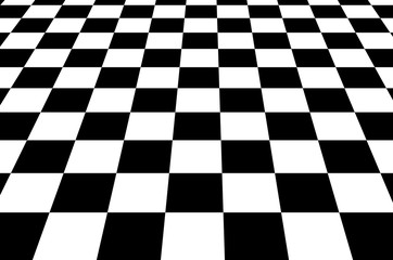Obraz premium Black and White Squares Checkered Board Background