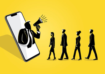 influence marketing concept