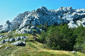 Croatia-view of the mountains in the Velebit National Park