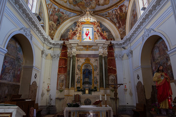 Colli a Volturno, Isernia, Molise. Church of S. Leonardo. Wiew
