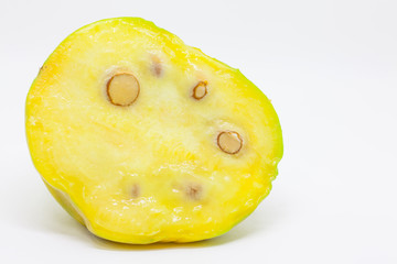 Fruit of the Eugenia stipitata called Araza and typical from the Amazon region in South America