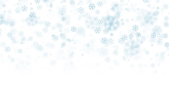 abstract with snowflakes on white background