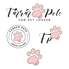 Pets Spa Logo Template Design For Pet lovers