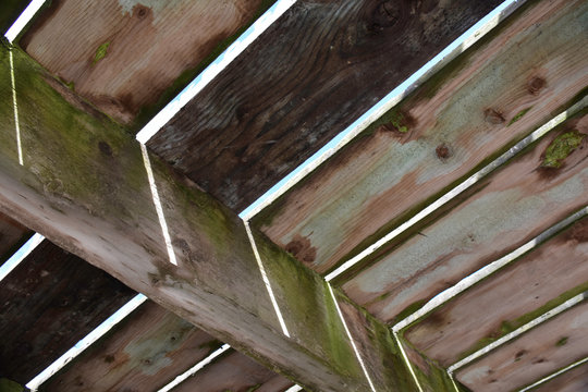 Detail of the underside of the pier at White Rock, British Columbia, Canada.
