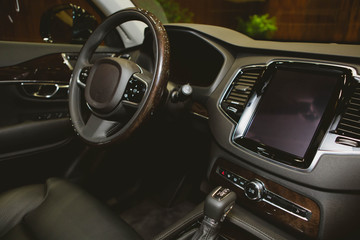 Modern car interior